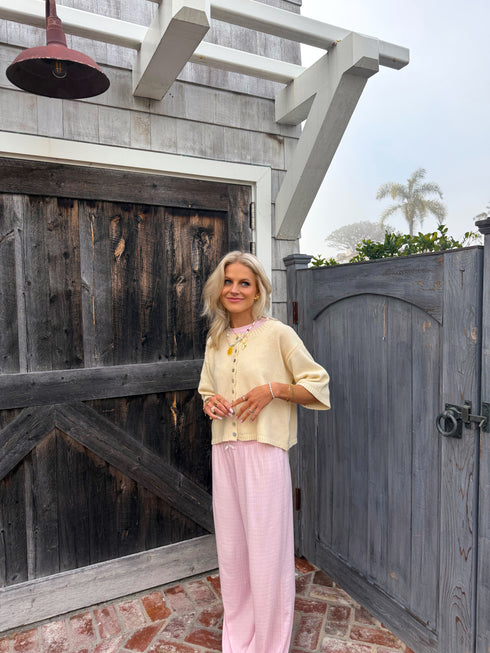 Coastal Cardigan // Butter Yellow